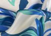 Шелк атласный Emilio Pucci с акварельным сине-бирюзовым принтом  рис-4