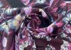 Вискоза плательно-блузочная с полосами и цветами рис-2