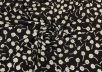 Шелк с цветочным принтом на черном фоне К2-103200-831-998