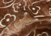 Шелковый бархат Bottega Veneta с выбитым рисунком коричневого цвета рис-4