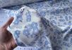 Креповая вискоза Ульяна Сергеенко с голубыми цветочками на белом фоне рис-3 Креповая вискоза Ульяна Сергеенко с голубыми цветочками на белом фоне рис-3
