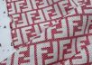 Жаккард Fendi в малиново-бежевом цвете рис-2 Жаккард Fendi в малиново-бежевом цвете рис-2