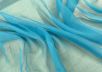 Шелковый креш-шифон голубого цвета рис-2