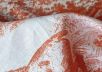 Хлопок Dior рубашечной плотности с животными в оранжевом цвете рис-3
