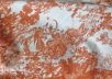 Хлопок Dior рубашечной плотности с животными в оранжевом цвете рис-5