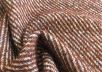 пальтовая с добавлением шерсти в полоску коричневого цвета