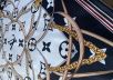 Шелковый платок Louis Vuitton подписной рис-6