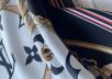 Шелковый платок Louis Vuitton подписной рис-10