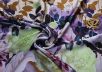 Атласный шелк Ferragamo с цветочным принтом рис-3