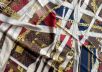 Шелковый платок Louis Vuitton, ручная вышивка нитью люрекса и пайетками рис-4