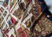 Шелковый платок Louis Vuitton, ручная вышивка нитью люрекса и пайетками рис-2