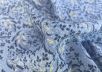 Вискоза плательно-блузочная "листья" на серо-голубом фоне рис-4