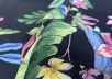Вискоза плательно-блузочная с цветочным тропическим принтом рис-4