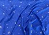 Вискоза плательно-блузочная со светлыми цветочками на синем фоне рис-3
