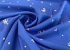 Вискоза плательно-блузочная со светлыми цветочками на синем фоне 2103201892417