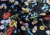 Шелковый платок с цветочным принтом Gucci