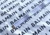 Хлопковый поплин Balmain с эластаном рис-5
