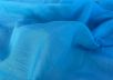 Однотонный шелковый батист синего цвета рис-5