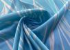 Атласный шелк с растительным принтом в голубом цвете 2109800016063