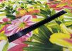 Шелковый батист с цветочным принтом рис-5