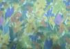 Костюмный хлопок с акварельным цветочным принтом рис-2
