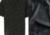Хлопок поплин Balenciaga в полоску на черном фоне 2103202351302