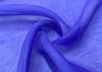 Полупрозрачный лен с шелком синего цвета  рис-2