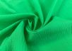 Хлопок с шелком с эффектом жатки (креш) ярко-зеленого цвета  рис-2