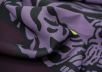 вискоза кади «Тигры» по мотивам Valentino на темно-фиолетовом фоне рис-3