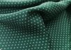 шелк твил с геометрическим принтом на зеленом фоне рис-3