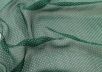 шелковый креш шифон с геометрическим принтом на зеленом фоне рис-3