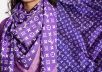 Шелковый платок Louis Vuitton подписной, двухсторонний D-231