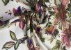 Шелк твил Valentino с цветочным рисунком рис-4 Шелк твил Valentino с цветочным рисунком рис-4