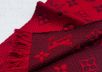Шарф LOUIS VUITTON в глубоком красном цвете D-987 Шарф LOUIS VUITTON в глубоком красном цвете D-987