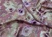 Шелк с цветочным рисунком и золотым люрексом рис-2