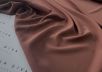 Однотонный креповый шелк с ацетатом Max Mara в светло-коричневом цвете с розовинкой рис-3