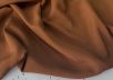 Однотонный креповый шелк с ацетатом Max Mara в тепло-коричневом цвете рис-3